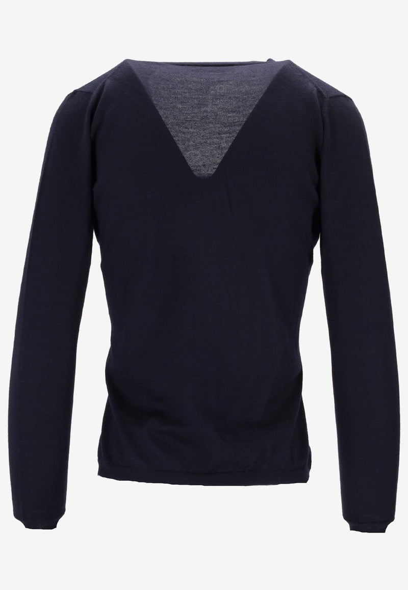 La Rose La Rose Button-Up Cardigan Navy MG201_30098