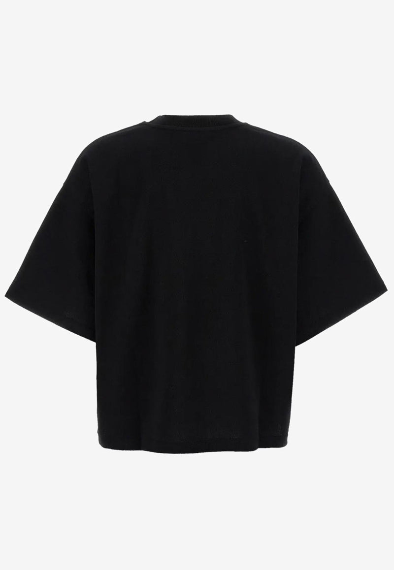 Saint Laurent Cassandre Oversized T-shirt Black 827001Y37ZE_1000