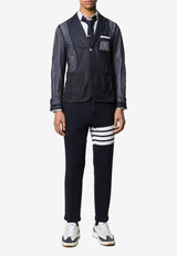 Thom Browne 4-bar Stripes Long-Sleeved Oxford Shirt Light Blue MWL001A06496_480