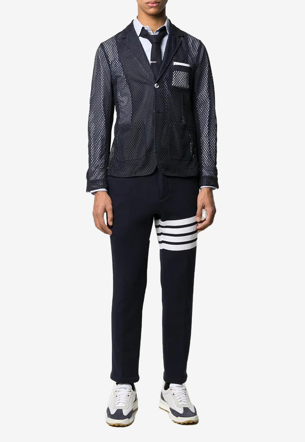 Thom Browne 4-bar Stripes Long-Sleeved Oxford Shirt Light Blue MWL001A06496_480