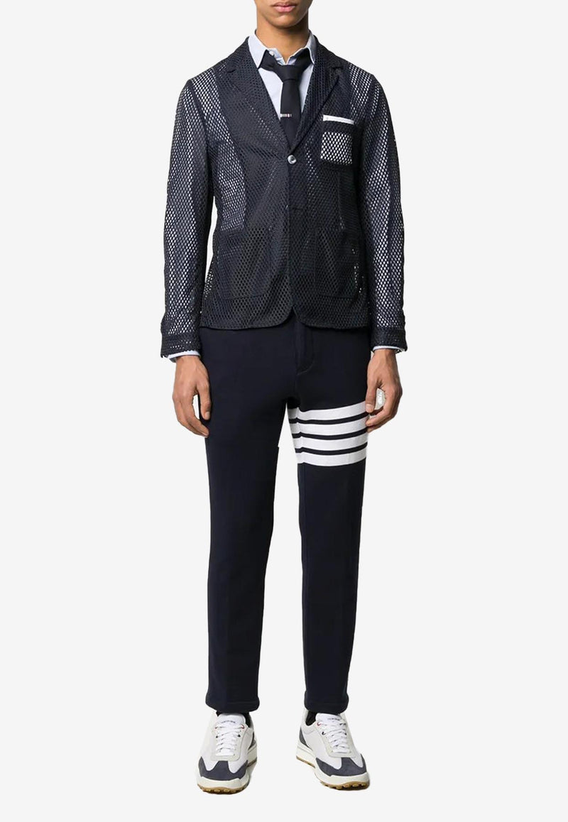 Thom Browne 4-bar Stripes Long-Sleeved Oxford Shirt Light Blue MWL001A06496_480