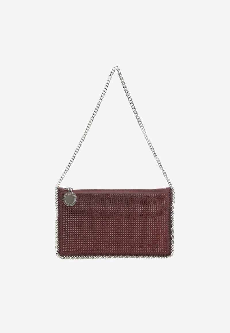 Stella McCartney Falabella Crystal Chain Clutch Burgundy 7P0076WP0610_6008