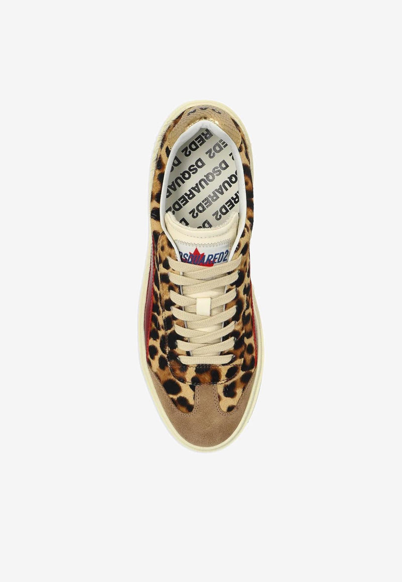 Dsquared2 Rider Leopard Print Sneakers Multicolor SNW032302208448_M4191