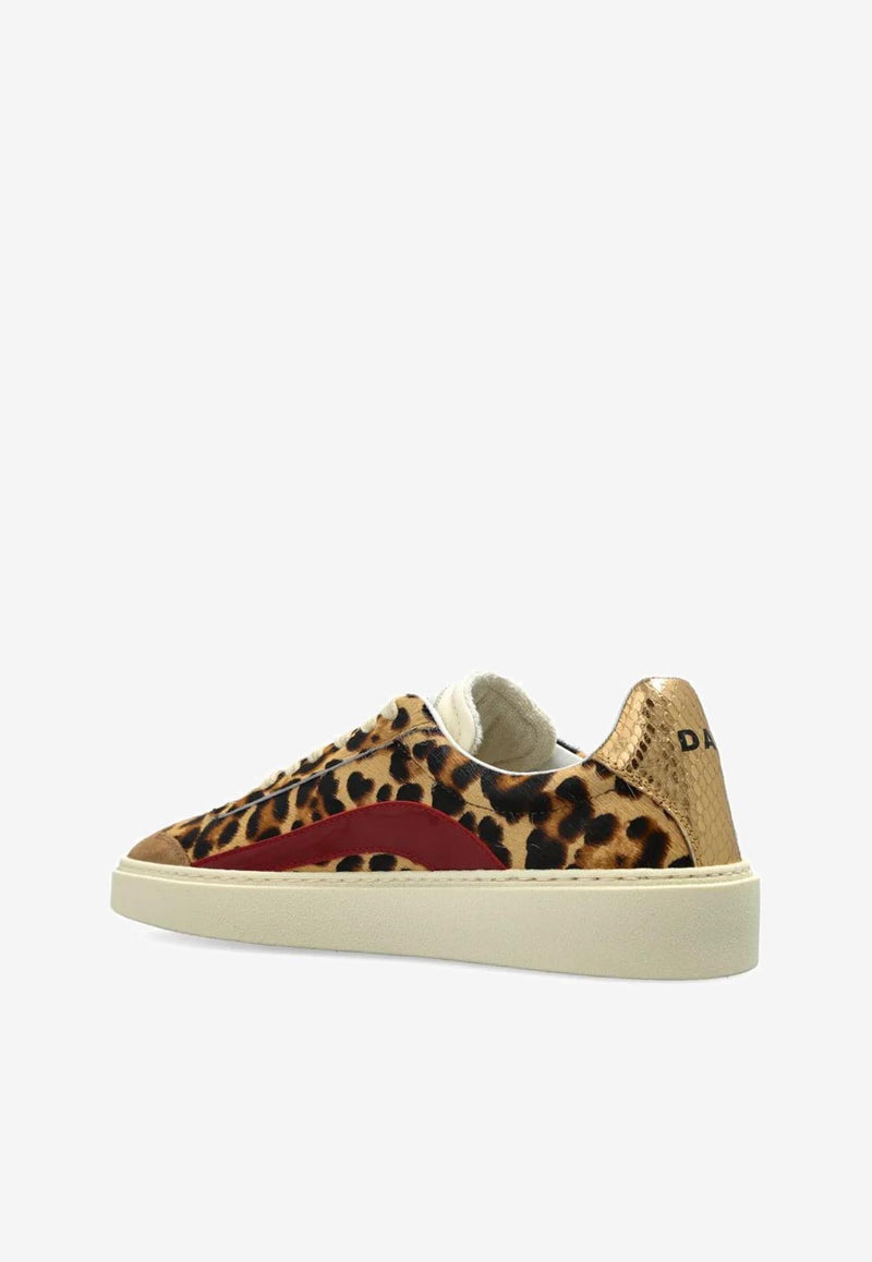 Dsquared2 Rider Leopard Print Sneakers Multicolor SNW032302208448_M4191