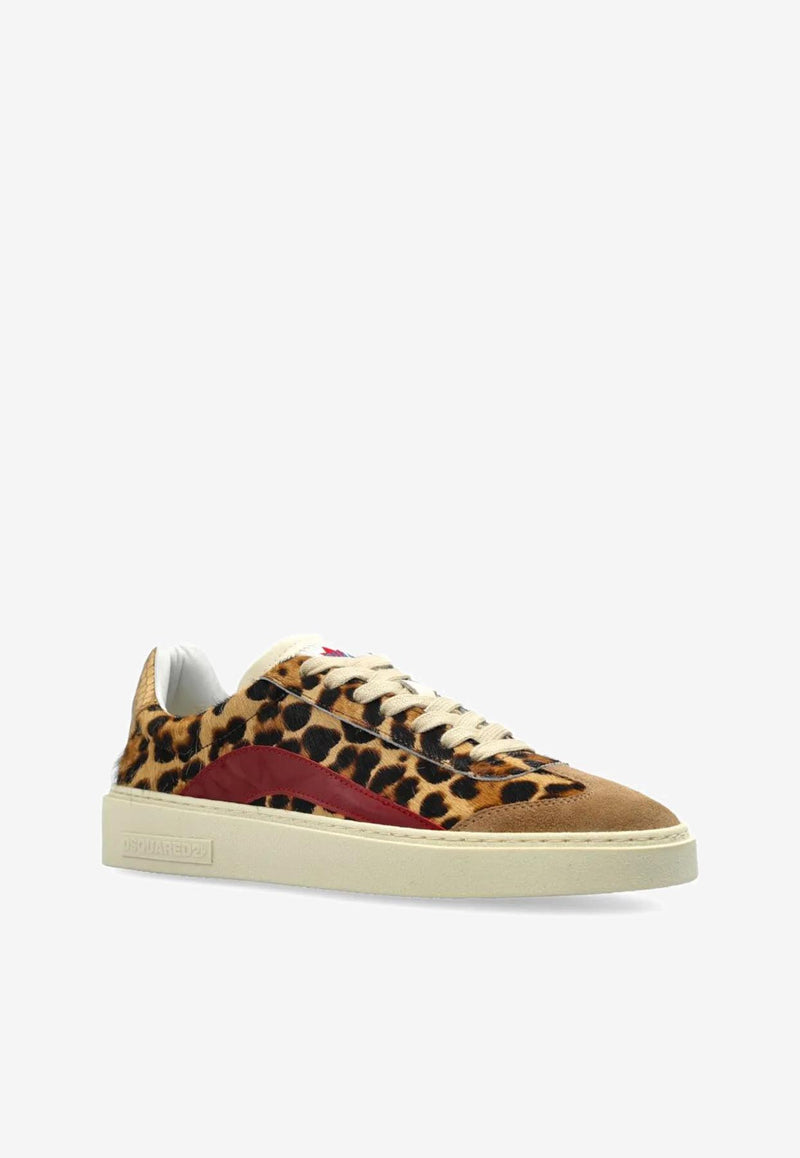 Dsquared2 Rider Leopard Print Sneakers Multicolor SNW032302208448_M4191