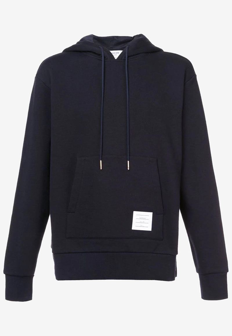 Thom Browne Classic Loopback Hooded Sweatshirt Navy MJT086A03377_415