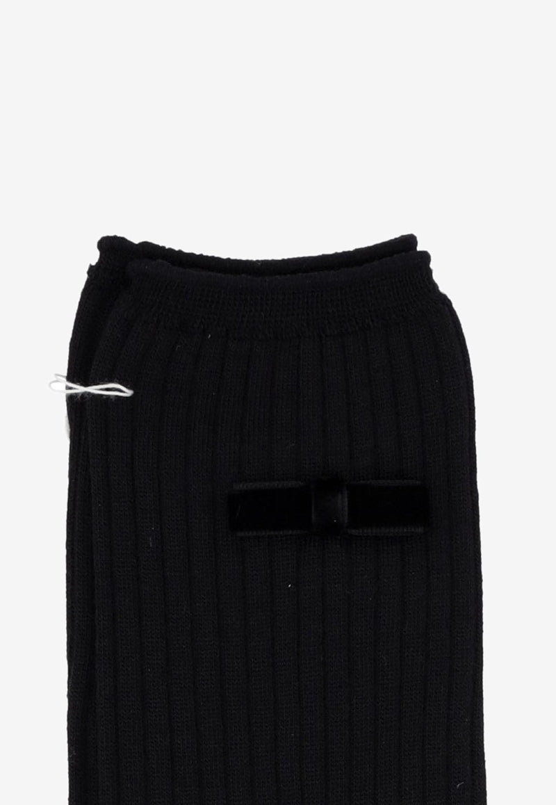 ANTIPAST Logo Embossed Socks Black ANP118A_BLACK