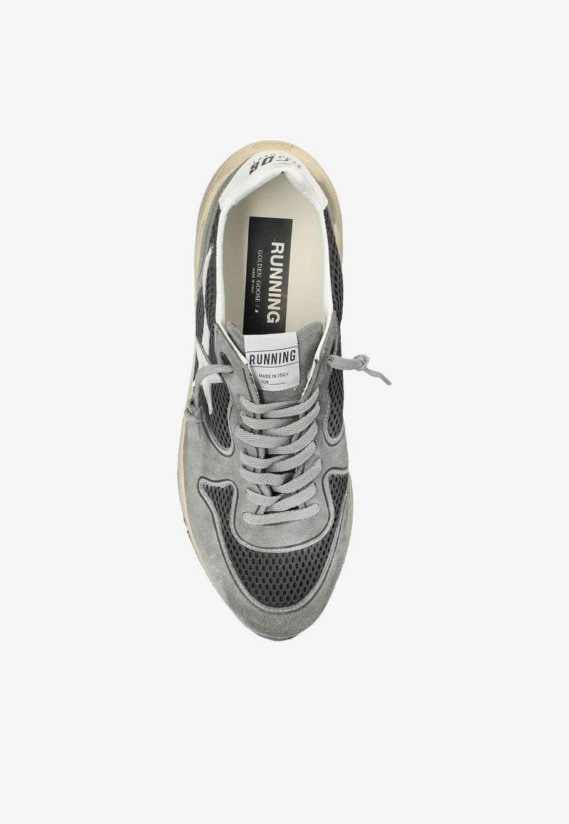Golden Goose DB Running Sole Suede and Leather Sneakers Gray GMF00126F007576_35933
