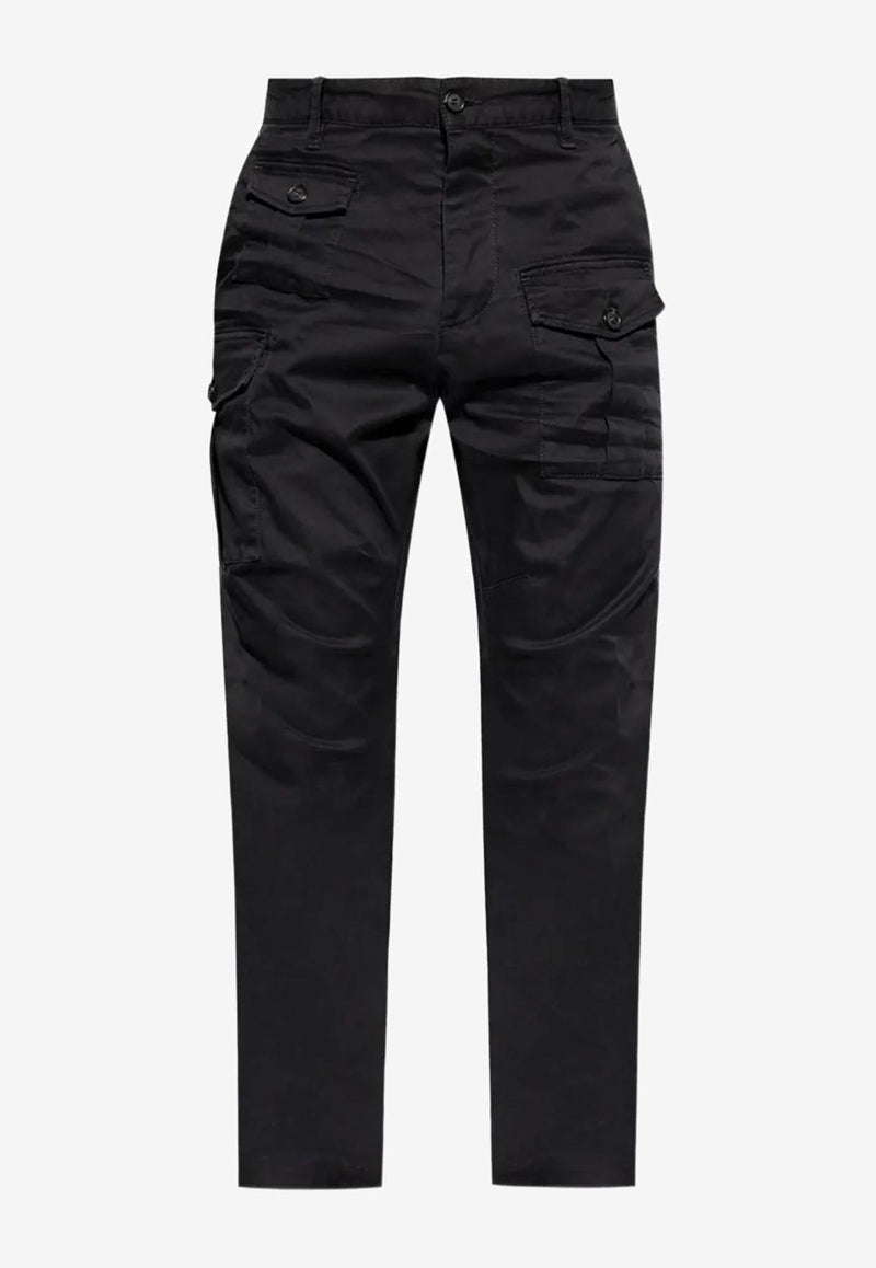 Dsquared2 Slim Cargo Pants Black S74KB0818S39021_900