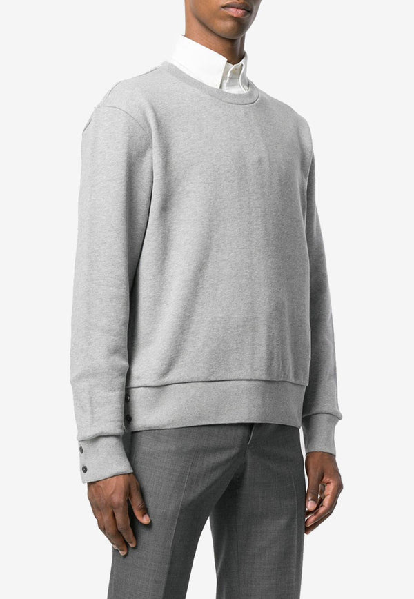 Thom Browne Classic Loopback Sweatshirt Gray MJT085A03377_055
