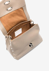 Zanellato Baby Postina Daily Pebbled Leather Top Handle Bag Taupe 0680100050000BABY_Z0160
