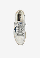 Golden Goose DB Ballstar Distressed Leather Sneakers White GMF00117F007571_11660