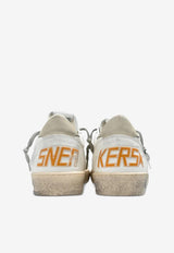 Golden Goose DB Ballstar Distressed Leather Sneakers White GMF00117F007571_11660