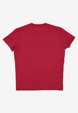 Dsquared2 Logo Palm Tree T-shirt Red S75GD0475D20020_305W