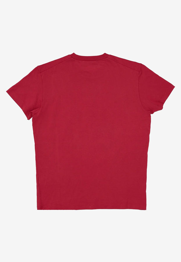 Dsquared2 Logo Palm Tree T-shirt Red S75GD0475D20020_305W