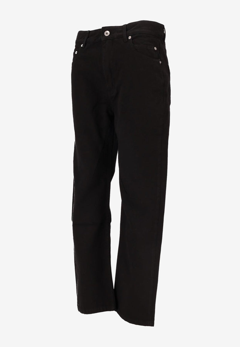 Rick Owens DRKSHDW VDD Straight-Leg Jeans Black DS01E3310CVS_09