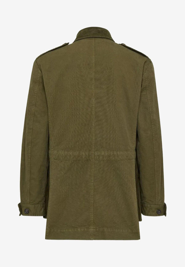 Dsquared2 Field Button-Up Jacket Green S74BN1325D35106_728