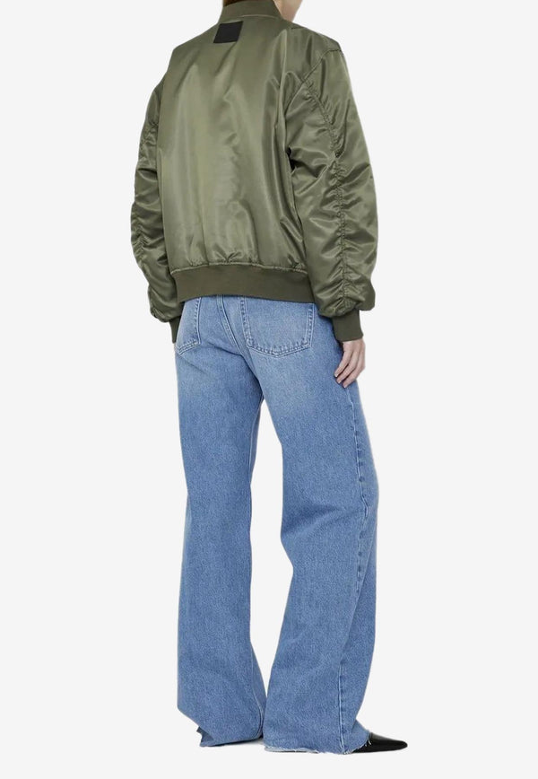 Anine Bing Leon Oversized Bomber Jacket Green A017160_320