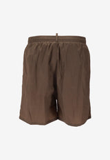 Dsquared2 Logo Print Swim Shorts Green D7BM16000_307