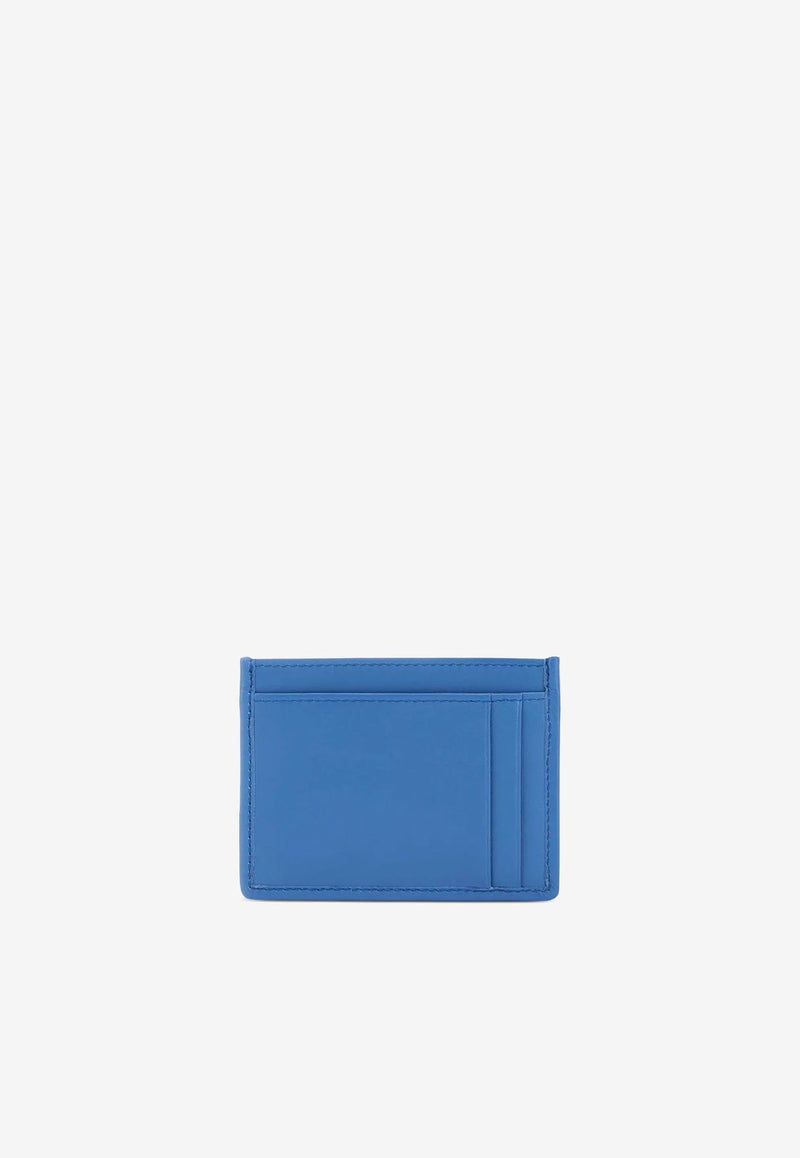 Miu Miu Matelassé Leather Logo Cardholder Blue 5MC076AFPP_F0V98