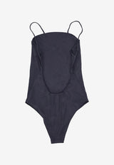 Dsquared2 Logo Print One-Piece Swimsuit Black D6BK35040_010