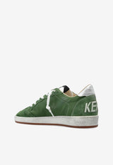 Golden Goose DB Ballstar Suede Sneakers Green GMF00117F007573_35837