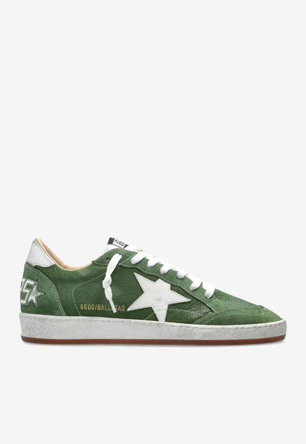 Golden Goose DB Ballstar Suede Sneakers Green GMF00117F007573_35837