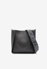 Stella McCartney Studded Logo Leather Shoulder Bag Gray 700073WP0563_1164