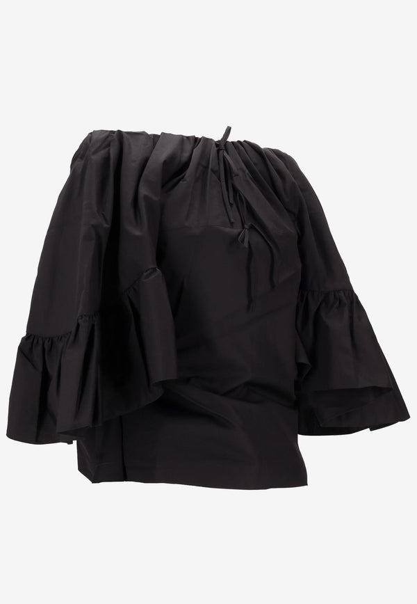 Meryll Rogge Off-Shoulder Ruffled Blouse Black 500559WS25_BLACK
