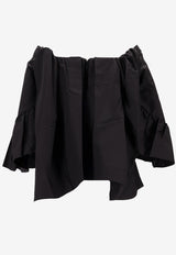 Meryll Rogge Off-Shoulder Ruffled Blouse Black 500559WS25_BLACK