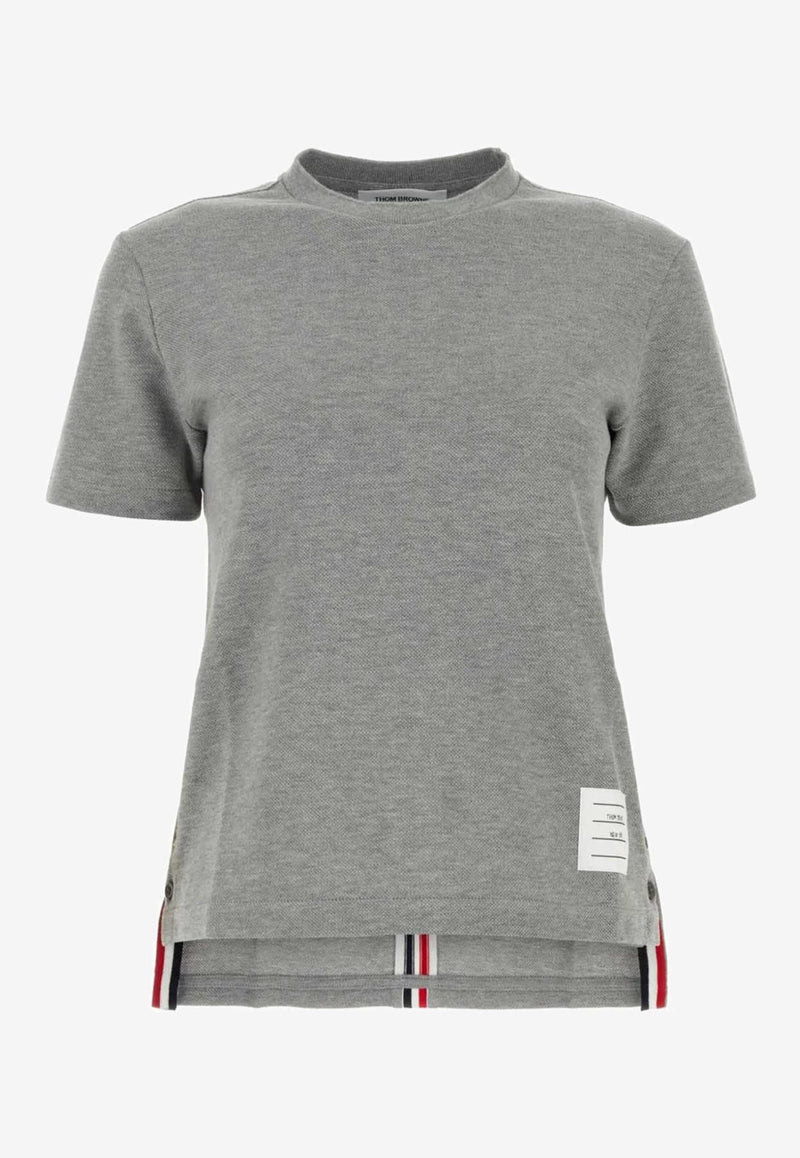 Thom Browne Classic Loopback Pique T-shirt Gray FJS013A00050_055