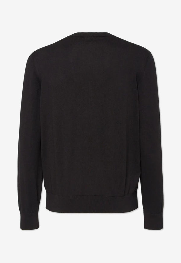 Dsquared2 Logo Embroidered Crewneck Sweatshirt Black S74HA1486D13018_900