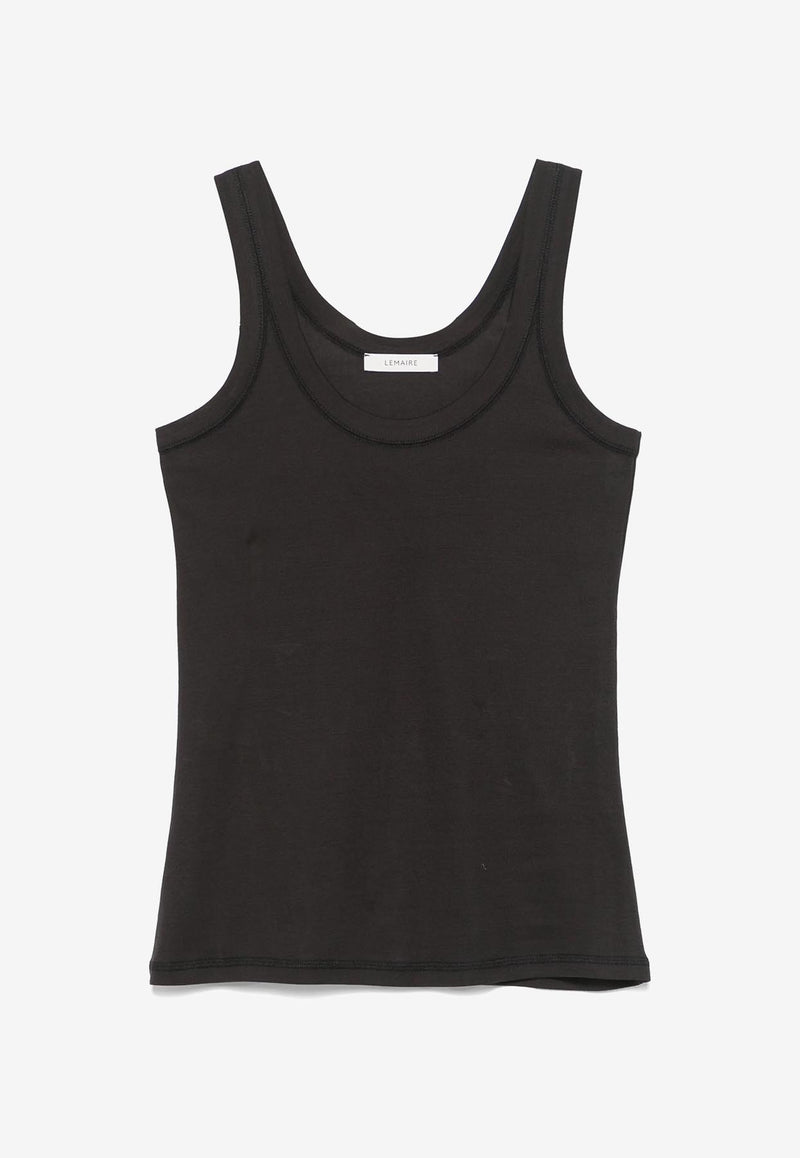 Lemaire Ribbed Tank Top Black TO1199LJ1016_BK998