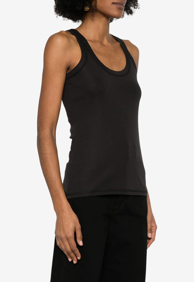 Lemaire Ribbed Tank Top Black TO1199LJ1016_BK998