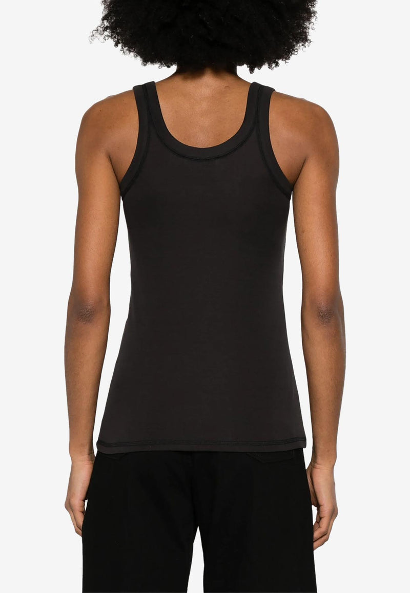 Lemaire Ribbed Tank Top Black TO1199LJ1016_BK998