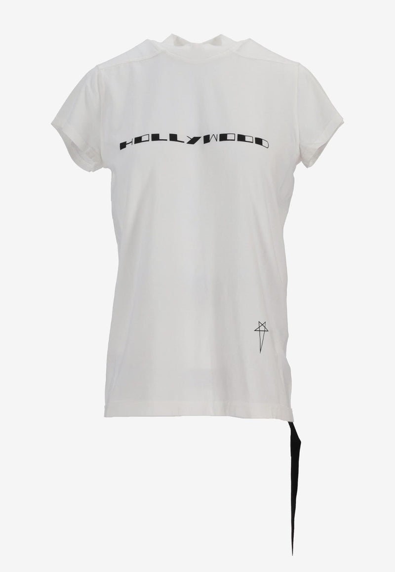 Rick Owens DRKSHDW Small Level T Printed T-shirt White DS01E3208RNEP5_1109