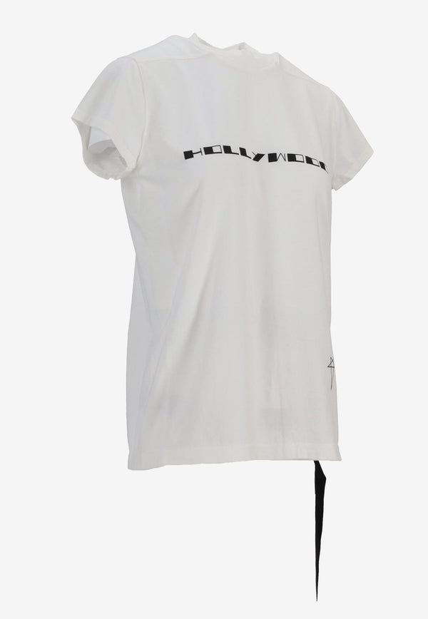 Rick Owens DRKSHDW Small Level T Printed T-shirt White DS01E3208RNEP5_1109