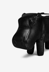 Thom Browne Hippo Baguette Grained Leather Handbag Black UAG226A00198_001