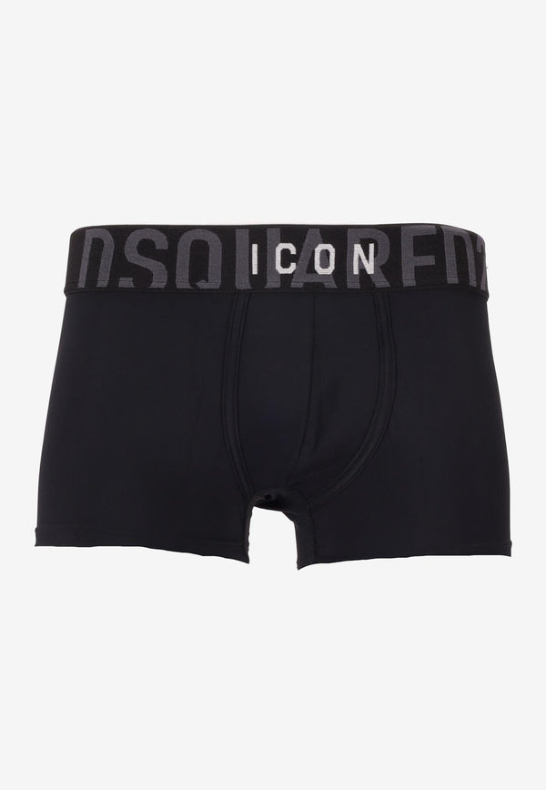 Dsquared2 Logo Waistband Boxer Black D9LDG5830_001