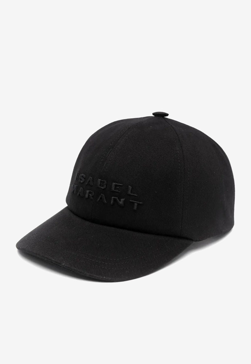 Isabel Marant Tyron Logo Embroidered Baseball Cap Black CQ001XFBA2C08A_BKBK