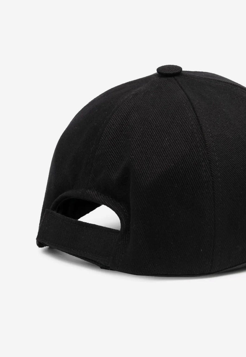 Isabel Marant Tyron Logo Embroidered Baseball Cap Black CQ001XFBA2C08A_BKBK