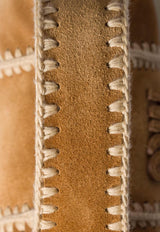 Miu Miu Wander Crochet-Trimmed Suede Shoulder Bag Camel 5BC125VOWR2IBG_F0401