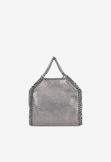 Stella McCartney Tiny Falabella Faux Leather Tote Bag Silver 391698WP0609_1113_TH