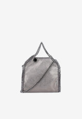 Stella McCartney Tiny Falabella Faux Leather Tote Bag Silver 391698WP0609_1113_TH