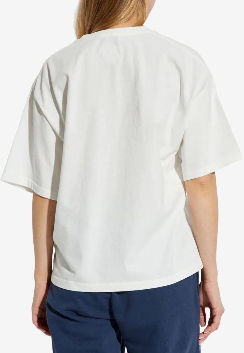 Anine Bing Rudy Logo Print T-shirt Ivory A0811037_IVY1