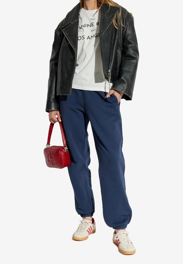 Anine Bing Rudy Logo Print T-shirt Ivory A0811037_IVY1