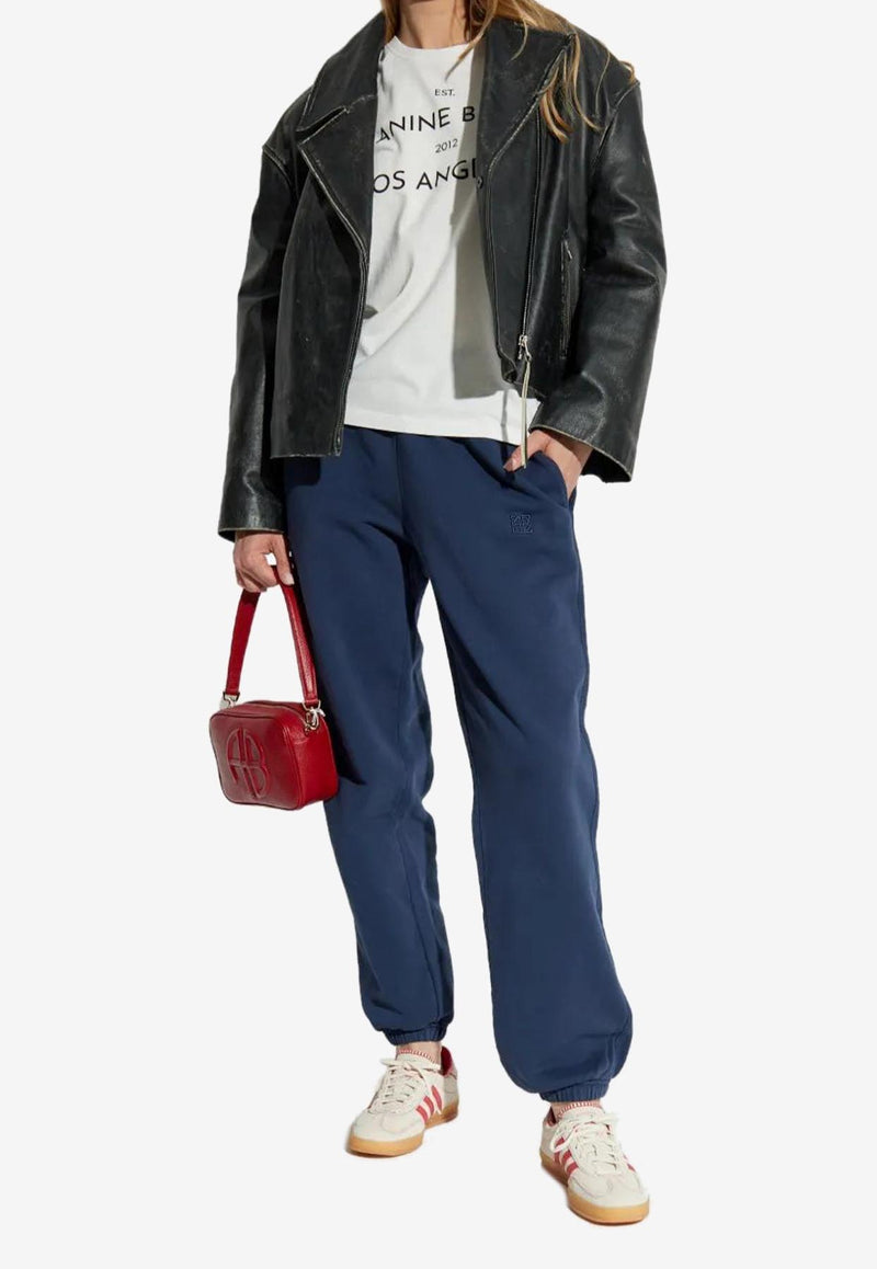 Anine Bing Rudy Logo Print T-shirt Ivory A0811037_IVY1