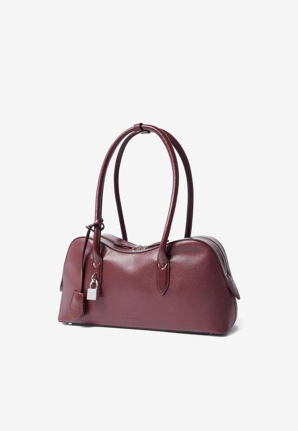 Stella McCartney Ryder Faux Leather Shoulder Bag Burgundy 7B0138WP0533_6017