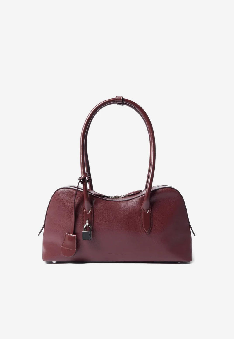 Stella McCartney Ryder Faux Leather Shoulder Bag Burgundy 7B0138WP0533_6017