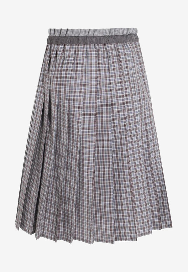 Miu Miu Pleated Check Skirt Multicolor MG2467SOOO17LX_F0OBD